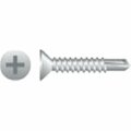 Strong-Point 10-16 x 1 in. 410 Stainless Steel Phillips Flat Head Screws Passivated and Waxed, 4PK 4F104